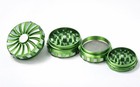4pc Aluminum Spice Tobacco Herb Grinder 2 5    Magnetic Top Mesh Screen Crusher