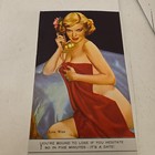 Vintage Pin-up Advertising Ink Blotter Standard Casting Co  Springfield Iowa