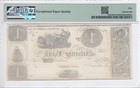 1830s  1 Exchange Bank Ann Arbor Mi Obsolete Remainder Note Pmg Au50 Epq