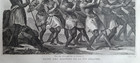 Antique  c 1850  French Print - Maori Dance - New Zealand - Haka