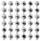 42pcs Icing Piping Nozzles Pastry Tips Cake Sugarcraft Decorating Bakery Tools