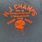 Vintage 80s New Jersey State Champs Humor From Homer Laughing Shirt Size Small