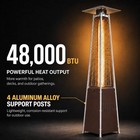 48000 Btu Commercial Outdoor Lp Propane Gas Patio Heater Wheels Waterproof Cover