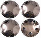 4pcs 1997-2004 Wheel Center Cap Aftermarket For Ford Exp 150 Chrome Lug Covers