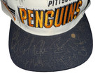 1996-97 Pittsburgh Penguins Team Signed Nhl Center Ice Cap hat 20  Sigs     Coa