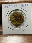 Stars And Bars Vintage Tin Tobacco Tag