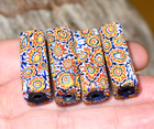 Antique Large Venetian Millefiori Square Italian Cane Glass Beads  African Trade