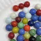 Vintage Bright Color Glass Marbles Lot Of 50 Peewee Size B2 Some Imperfections