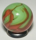 Big Christensen Agate Co Two Color Swirl Marble  73    In Near Mint Condition  Big