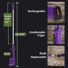 2-pc Set Ranch Choice Purple Rechargeable Livestock Cattle Prod  23  Shaft 33 5 
