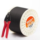 1000ft 1 8  Black Stainless Steel Cable For Deck Cable Railing  Premium T316 
