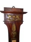 Antique French Barometer Thermometer Signed Wood Case Circa 1900