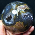 Rare 1131 7g Natural Polishing Colorful Agate Ball Geode Reiki Healing A3605
