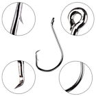 50 100pcs Fishing Hooks Circle Hook  6-10 0 Offset Octopus Hooks Bass Catfish 