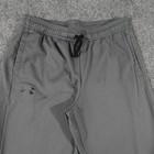 Under Armour Pants Boys Youth Large Yl Gray Athletic Joggers Activewear 0866