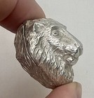 Tiffany   Co Sterling Silver Lion Head Pill Box -  95488