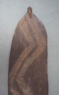 Large Old Antique Australian Aboriginal Tribal Art Carved Wooden Woomera Stick