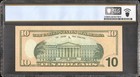 2009  10 Dollar Bill 222222 Near Solid Number Bank Note Unc Money Pcgs 66 Ppq
