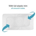 2 Pack Waterproof Mini Crib Mattress Protector  Quilted 24 x38  Fitted Mattre   