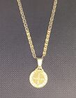 Medalla Y Cadena San Benito Ba  o De Oro 14k  14k Gold Plated Medal St Benedict