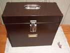 Vintage Mystrong Brown Metal Expanding File Box Hidden Storage Compartment  Keys