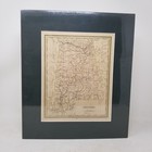 1835 Alabama T g  Bradford Hand Colored Antique State Map Matted