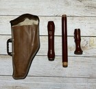 Vintage Schreiber Sonata Wood Flute Recorder   Case 3 Piece Germany