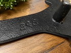 Antique Cast Iron Sad Iron Trivet Rest Handle Starburst Floral Footed C1900-1930