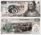 Mexico 5-2000 Pesos 8 Pieces Full Set  1969-1989  P-62-86  Unc  Series Vary