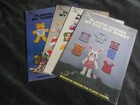 Plastic Canvas Pattern Leaflets Lot Of 4  Dolls Cut Out Bear bunny