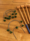 Vintage Wooden Miniature Tabletop Croquet Set Box France Toy Decor Collectable