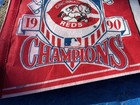 Vintage 1990 Cincinnati Reds World Series Champions Red 30  Pennant Opening Day