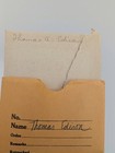 1920s Inventor Thomas Edison Formal Portrait Banner Glass Negative Ooak