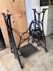 New Companion Treadle Sewing Machine Cast Iron Base 1890   s Steampunk Table