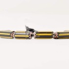6 Yellow Jacket Chevron Venetian Trade Beads