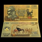 19pcs set Zimbabwe Gold silver Foil Banknotes Collection Plastic Money Uv Bills