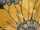 Vtg Springmaid Capricorn Marvelaire Sheet   Pillowcase Mod Fabric Yellow Orange