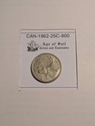 Canada 1962 Silver Quarter  800