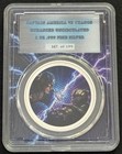 2025 1 Oz  999 Silver Niue  2 Marvel Ultra-rare Captain America Vs Thanos Color 