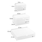 Transparent Plastic Box Card Storage Box Kpop Desktop Cosmetic Storage Organi-yg