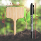 75 Pack Bamboo T-type Plant Labels With A Marker Pen  Garden Markers Sign Plant