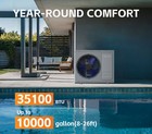 35100btu Swimming Pool Heat Pump Pool   Spa Heater Above With Wifi Capable Timer