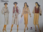 Vogue 2098 Dress Blouse Skirt Vest Sewing Pattern Ladies 16 Uc Vtg Straight Easy