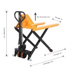 Apollolift Pallet Jack Truck Manual Hydraulic Scissor Lift Truck 45 lx27 w Forks