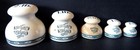 Rare Set Of Five Graduated Porcelain Imperial Weights By W   T Avery C 1870-90