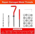 M5 X 0 8 Thread Repair Tool Stainless Helicoil Wire Insert Kit 25pc