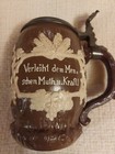 Vintage Villeroy   Boch Mettlach Beer Stein W  Lid   1028 Harvest   Germany
