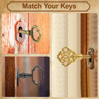 12pcs Skeleton Key Set   Universal Hollow Barrel Keys For Antique Cabinet Door