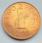 1979 Guernsey Two Pence Coin - Bailiwick Of Guernsey Bronze Coin - 2 Pence