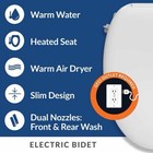 Bemis Renew Wash Electric Bidet Seat Warm Water warm Seat warm Dryer Hd-6500em